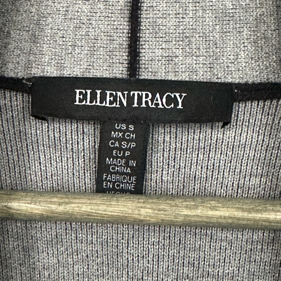 NWT Ellen Tracy Black and Gray Cardigan - Picture 5 of 5